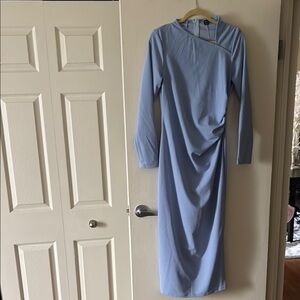 Elegant Blue Women's Dress